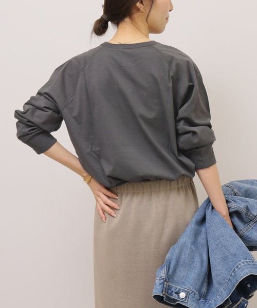 「JOURNAL STANDARD relume」 長袖カットソー FREE ピンク レディース_画像9