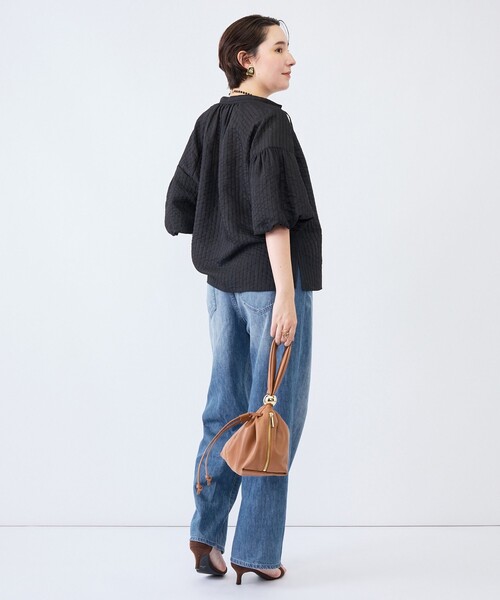 NOLLEY'S（ノーリーズ） ブラウス シャツ 半袖 ウォッシャブルモール