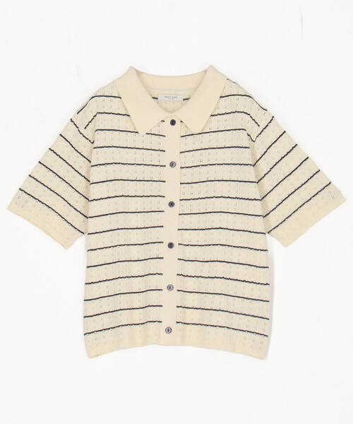 美品】Theory セオリー 24SS メッシュ サマーニット カーディガン S
