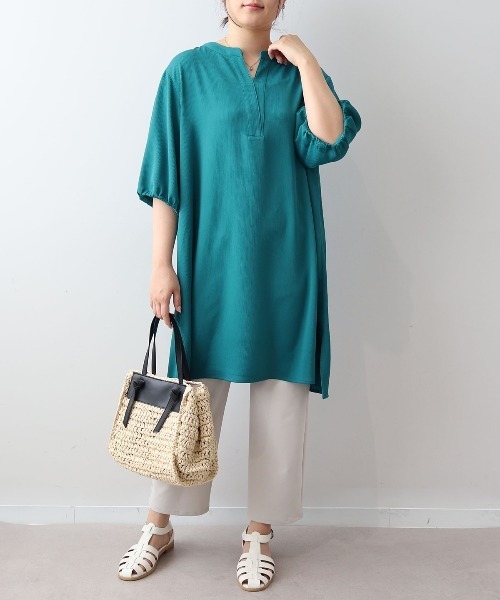 「MB mint breeze」 半袖ワンピース 4L ブラック レディース_画像5