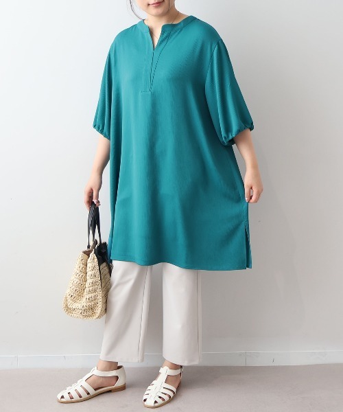「MB mint breeze」 半袖ワンピース 4L ブラック レディース_画像6
