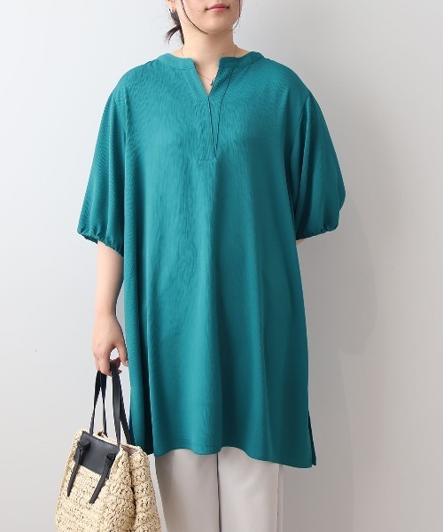 「MB mint breeze」 半袖ワンピース 4L ブラック レディース_画像7