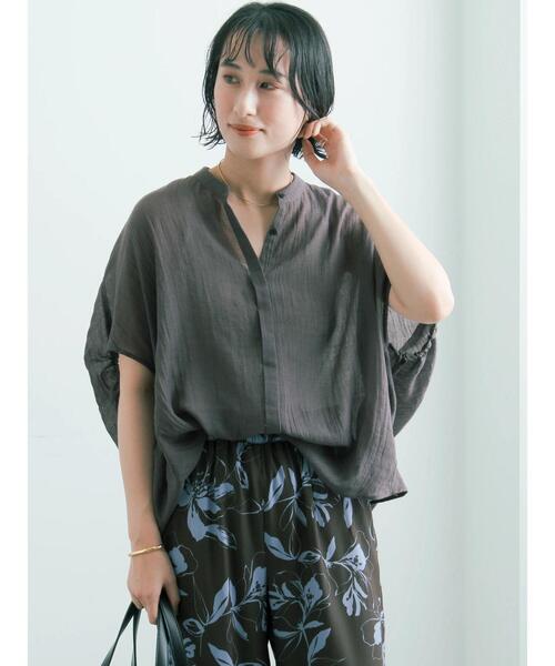 Te chichi（テチチ） ブラウス シャツ 半袖 「7色展開」シャンブレー