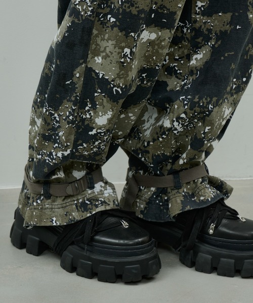 「AIVER」 カーゴパンツ SMALL カーキ メンズ_画像4