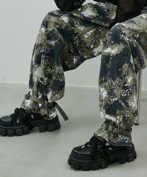 「AIVER」 カーゴパンツ SMALL カーキ メンズ_画像7