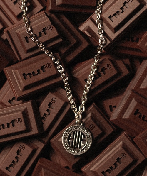 HUF ネックレス シルバーカラー サークルロゴ HUF（ハフ） ネックレス O/S シルバー メンズ : ZOZOTOWN Yahoo!店