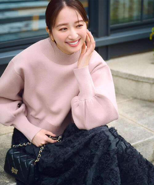 「NATURAL BEAUTY BASIC」 ロングスカート MEDIUM ブラック レディース_画像3