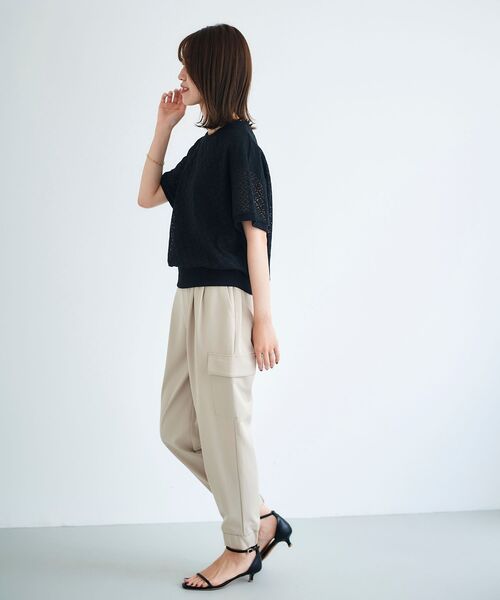 「le.coeur blanc」 カーゴパンツ 36 ブラック レディース_画像6