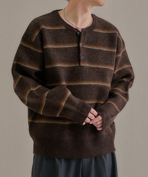 ATON（エイトン） セーター ニット 「ATON」NATURAL DYE ORGANIC HALF