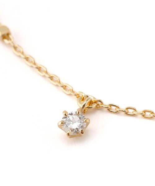 SIENA ROSE（シエナロゼ） ブレスレット 一粒ダイヤのデザインチェーン