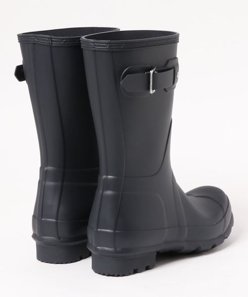 靴 Hunter MENS ORIGINAL SHORT Amazon.com | Hunter Men's Original Short Rain Boot, Black, 7