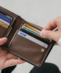 二つ折り 二つ折り財布 財布 イタリアンレザー...の詳細画像5