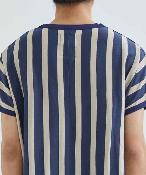SHAREEF（シャリーフ） tシャツ STUDIOUS別注 ストライプTEE メンズ