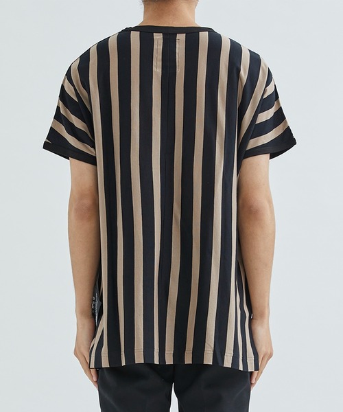SHAREEF（シャリーフ） tシャツ STUDIOUS別注 ストライプTEE メンズ