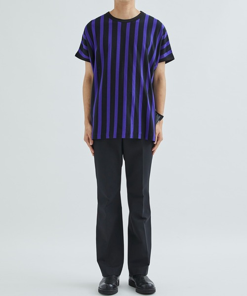 SHAREEF（シャリーフ） tシャツ STUDIOUS別注 ストライプTEE メンズ