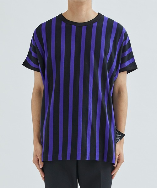 SHAREEF（シャリーフ） tシャツ STUDIOUS別注 ストライプTEE メンズ