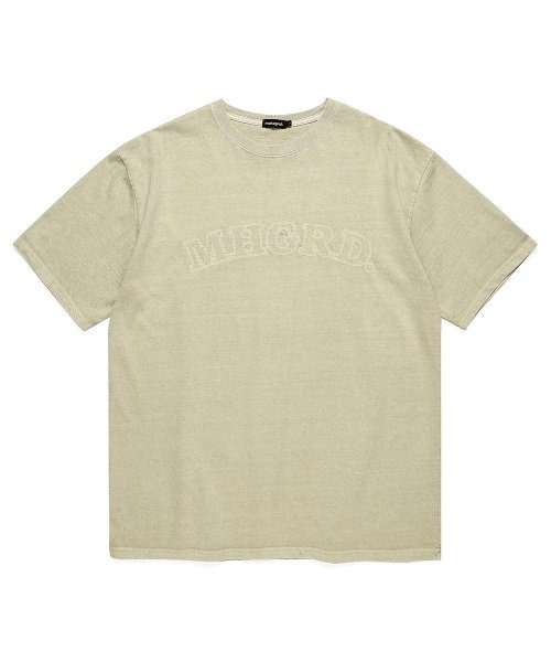 tシャツ A'GEM/9 × .kom「mahagrid/マハグリッド」ARC LOGO PIGMENT TEE/アーチロゴピグメント半袖Tシャツ レ
