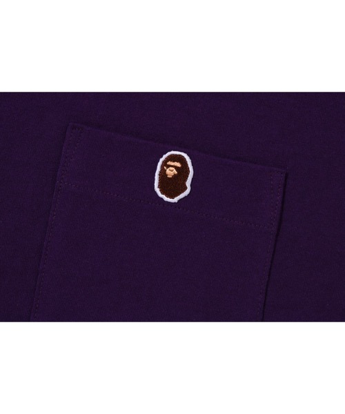エイプ ワンポイントロゴ ラガーシャツ A BATHING APE(アベイシングエイプ) 00's One point logo border
