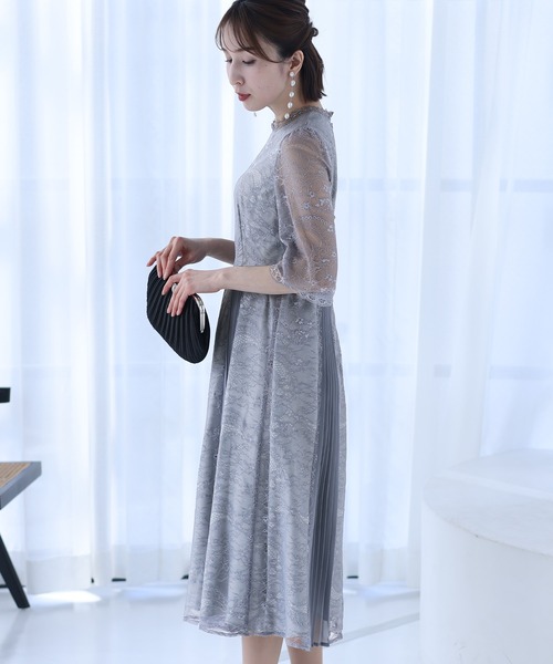 PourVous（プールヴー） ドレス 結婚式 パーティードレス シフォン