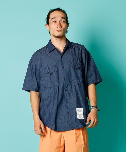 シャツ ブラウス メンズ USN S/S UTILITY SHIRT / ユーエス ネイビー ショートスリーブ ユーティリティ シャツ｜zozo｜06