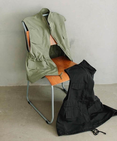 ベスト ジレ military vest レディース : ZOZOTOWN Yahoo!店