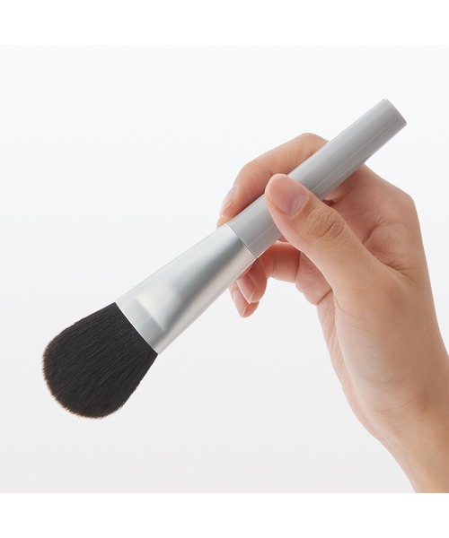 無印良品（MUJI） メイクブラシ ポリエステルチークブラシ 全長約