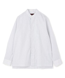 シャツ CABaN コットンブロード ピンストライプバンドカラーシャツ メンズ｜ZOZOTOWN Yahoo!店