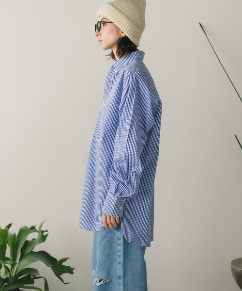 pop trading company シャツ Pop Trading Company Striped Logo Shirt | Light Blue | SVD USA