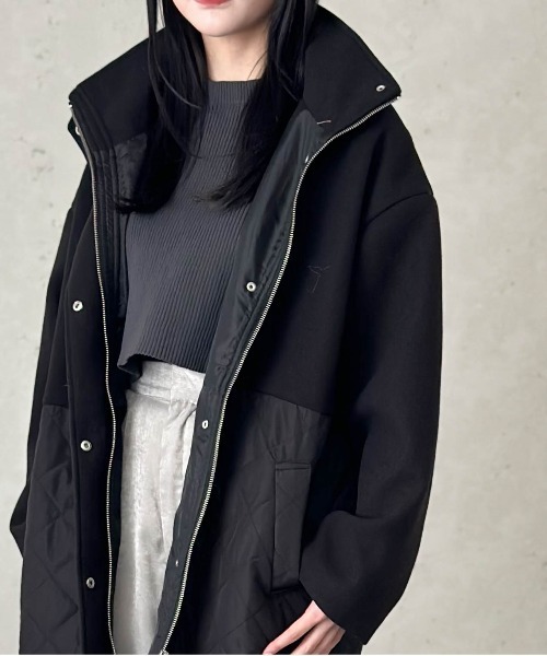 Per sist ence（パーシエンス） コート アウター ダイヤキルト切替