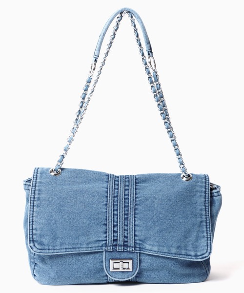 すぐ届く◆READYMADE◆デニム チェーン ショルダーバッグ S ◇READYMADE レディメイド◇デニム チェーン ショルダーバッグ