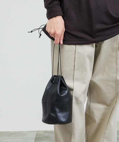 And A トートバッグ アンドエー / FINE LEATHER DRAWSTRING BAG