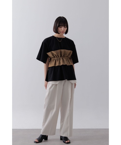 tシャツ オーガンジーシアビスチェ レディース Limue（リミュ）の「オーガンジーシアビスチェ（Tシャツ