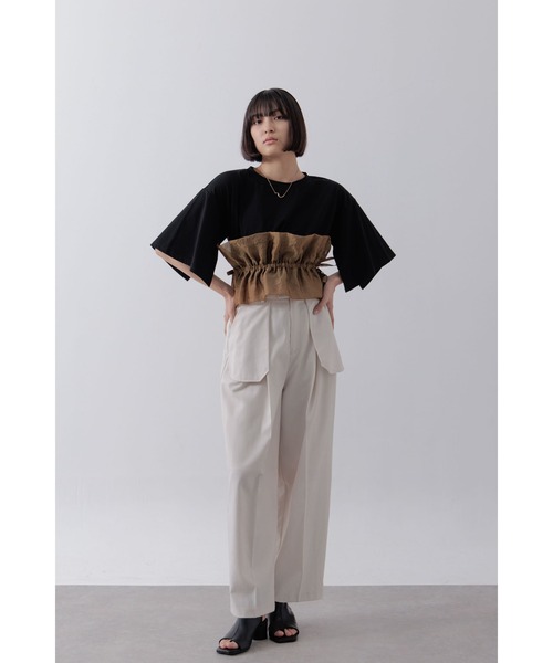 23区 オーガンジービスチェコンビ カットソー❤︎未着用 杏さん着用／WEB＆一部店舗限定カラーあり】オーガンジー
