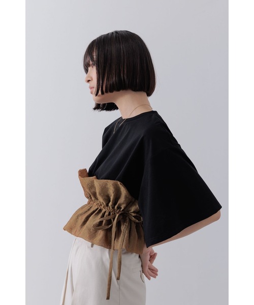 23区 オーガンジービスチェコンビ カットソー❤︎未着用 23区 tシャツ 「杏さん着用/WEB＆一部店舗限定カラーあり