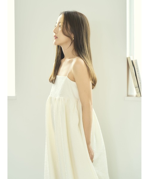【CEDRIC CHARLIER】プリーツ フリル デザイン キャミ ドレス 14_000000000480.jpg?1704600464