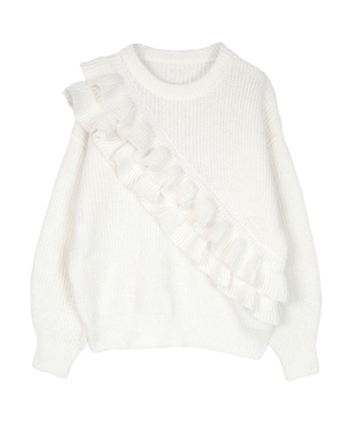 ☆お値下げ☆ melt♡ダブルフリルニット miette（ミエット） ニット セーター ダブルフリルニット レディース