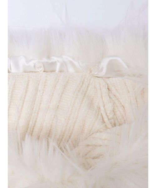 EATME（イートミー） ワンピース フェイクファーオフショルダーニット