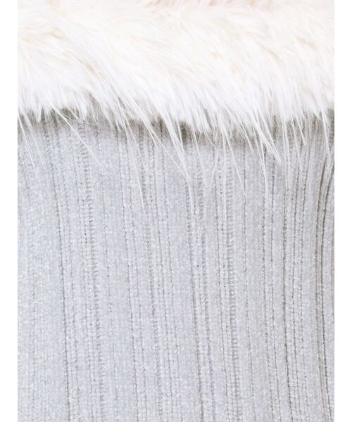 EATME（イートミー） ワンピース フェイクファーオフショルダーニット