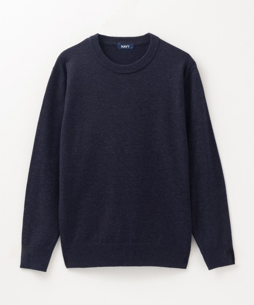 NAVY セーター ニット 素肌ニット クルーネックセーター メンズ