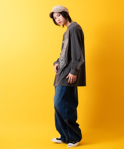 トップス anko ankoROCK ニット帽 ニットキャップ an meets zakka 千鳥柄ボンボンツバ