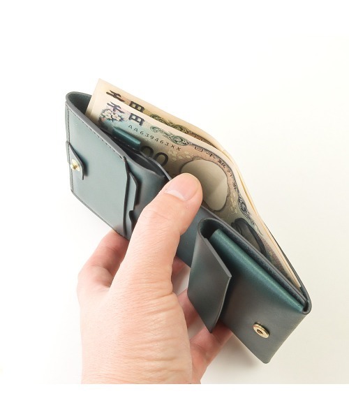 REVEL 財布 EST OILレザーコンパクト折り財布 メンズ レディース