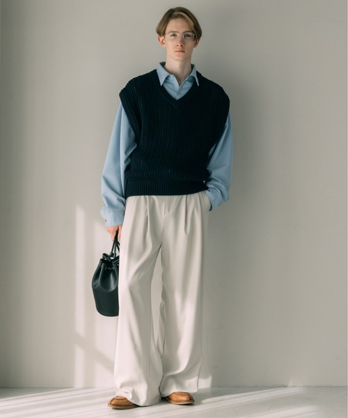 LURAKU ショルダーバッグ 「LURAKU」Synthetic Leather Drawstring Bag