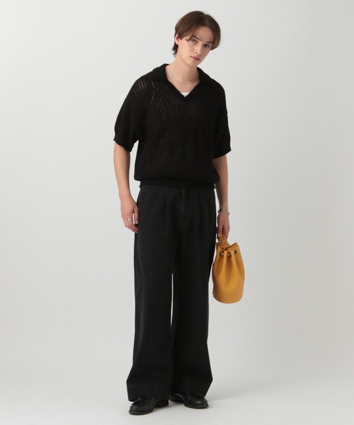 LURAKU ショルダーバッグ 「LURAKU」Synthetic Leather Drawstring Bag 