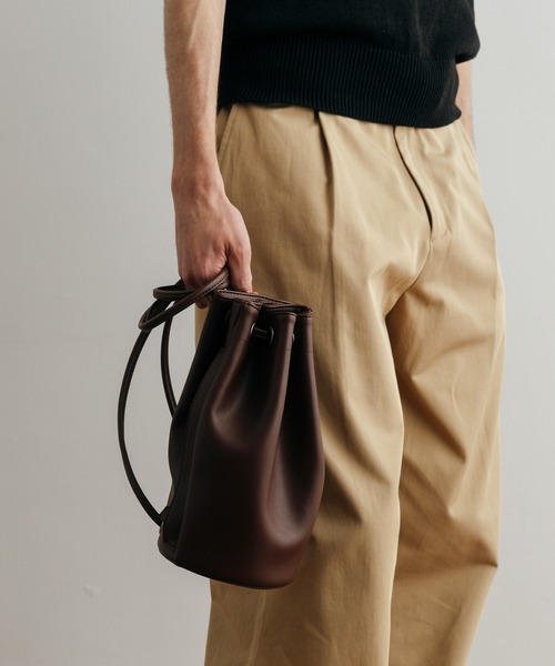 Rahlラール　巾着バッグ　Drawstrings Bag drawstring bag | leather idee