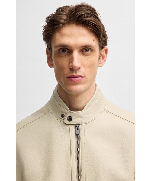 BOSS（HUGO BOSS） コート ジャケット レギュラーフィット グレイン