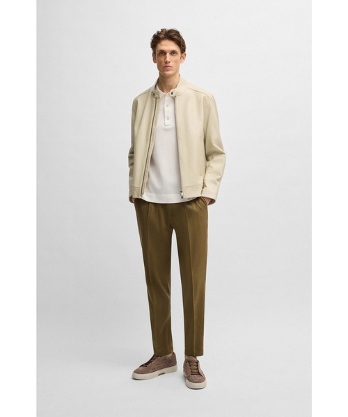 BOSS（HUGO BOSS） コート ジャケット レギュラーフィット グレイン