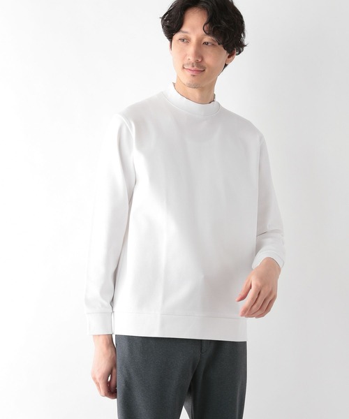 新品未使用品‼️定価¥12,650 長袖　モックネック　スウェット　トレーナー スウェット トレーナー プルオーバー ソフトポンチ ワイド ゆったり