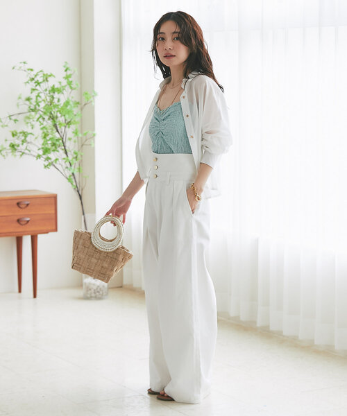 【るるる】LaboutiqueBonBon シアークロップドシャツ La boutique BonBon｜【名品・新色登場!】シアークロップド