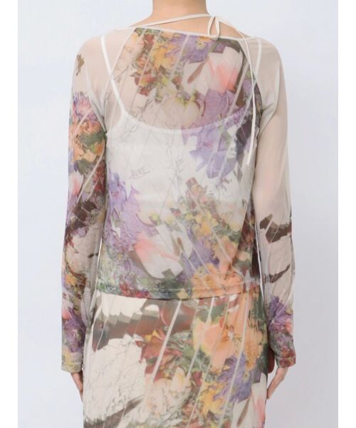 LAGUNAMOON tシャツ 「DELIGENCE PARLOURコラボ」アートフラワー