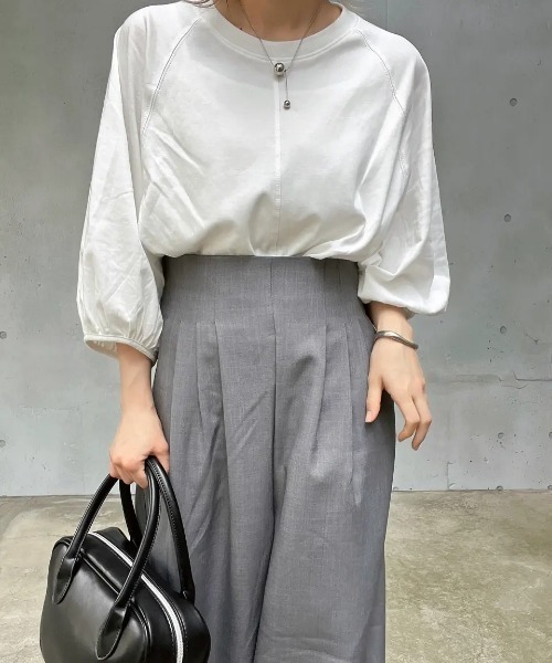 tシャツ ボリューム袖カットソー レディース tシャツ ボリューム袖カットソー レディース : ZOZOTOWN Yahoo